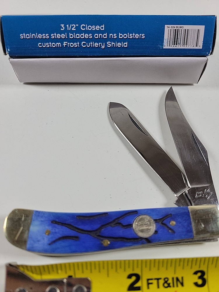 Frost Cutlery Bullet Trapper Pocketknife New Stainless Steel Blade