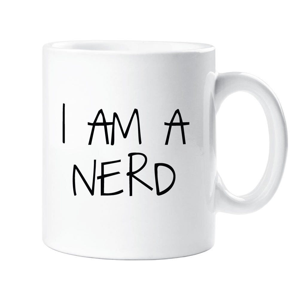 I Am A Nerd Mug Ceramic Novelty Present Gift Funny Cup Valentines Present