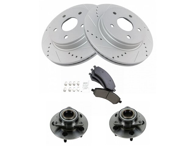 Front Brake Pad and Rotor and Wheel Hub Kit fits Dodge Ram 1500 2006-2008 19CPPK