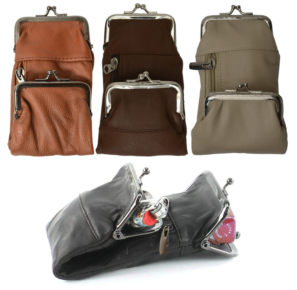 Genuine Leather Cigarette Pack Holder Pouch Smoke Carrying Case Coin Purse Walle
