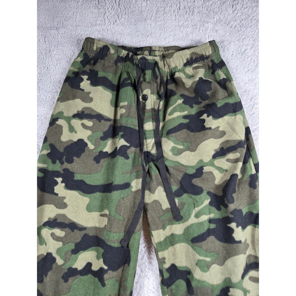 Camo Fleece Joggers and White Ribbed Tank Top Loungewear Bundle Set