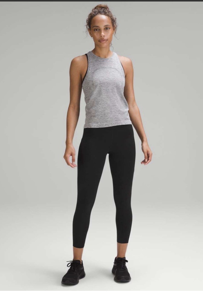 Lululemon High-Rise Ankle Leggings Fast and Free Black Size 8 Women's Activewear