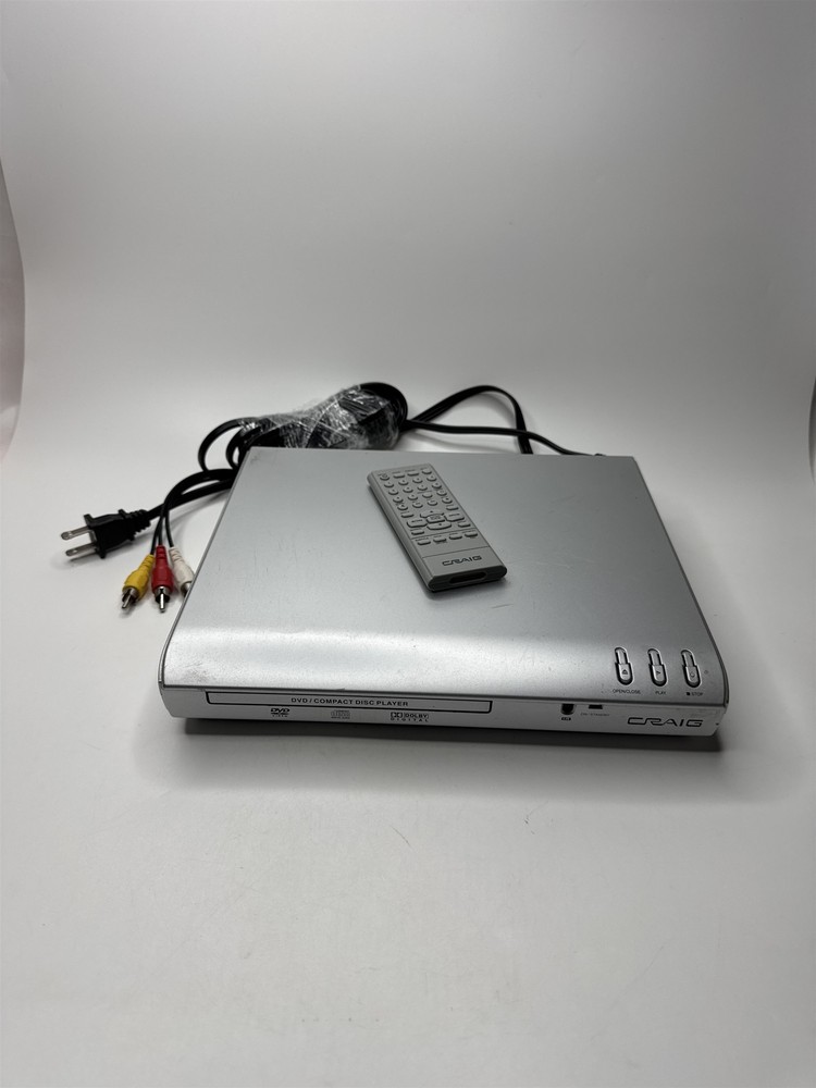 Compact DVD/CD-RW Player with Remote - Craig CVD327 in Silver