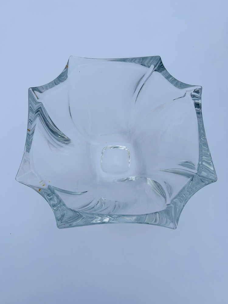 Vintage OLEG CASSINI NIAGARA HEAVY CLEAR CRYSTAL BOWL