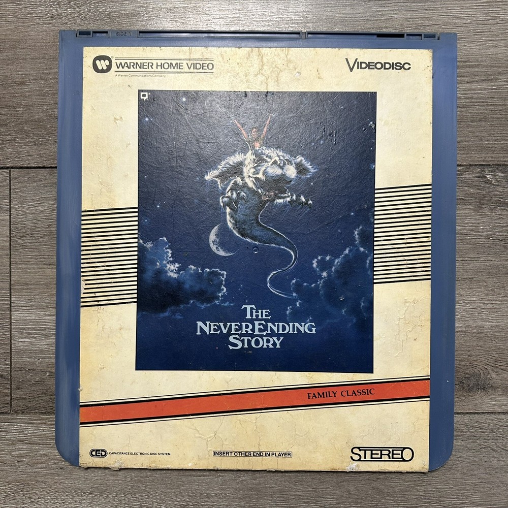 THE NEVERENDING STORY  Video Disc CED VTG Vingate Cult Classic