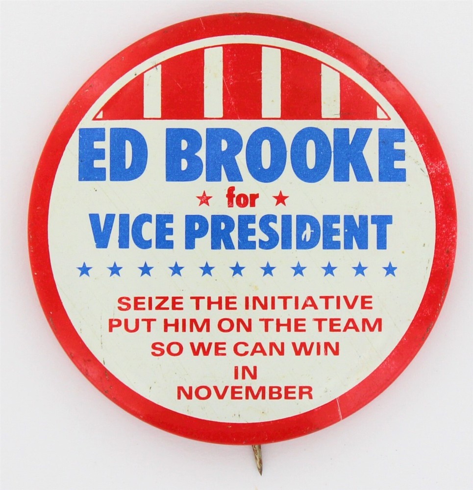 Ed Brooks 1976 Vice President 1st Black US Senator Politics Civil Rights P1187