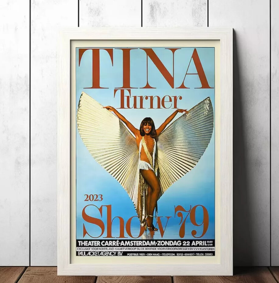 Tina Turner Show '79 Vintage Concert Poster