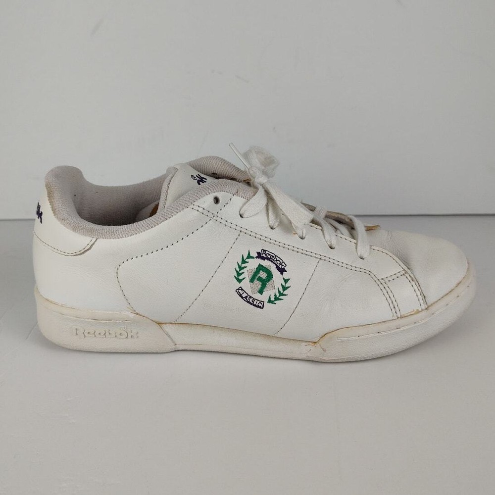 Vintage 90s Reebok NPC Insignia retro streetwear trainers womens size 9