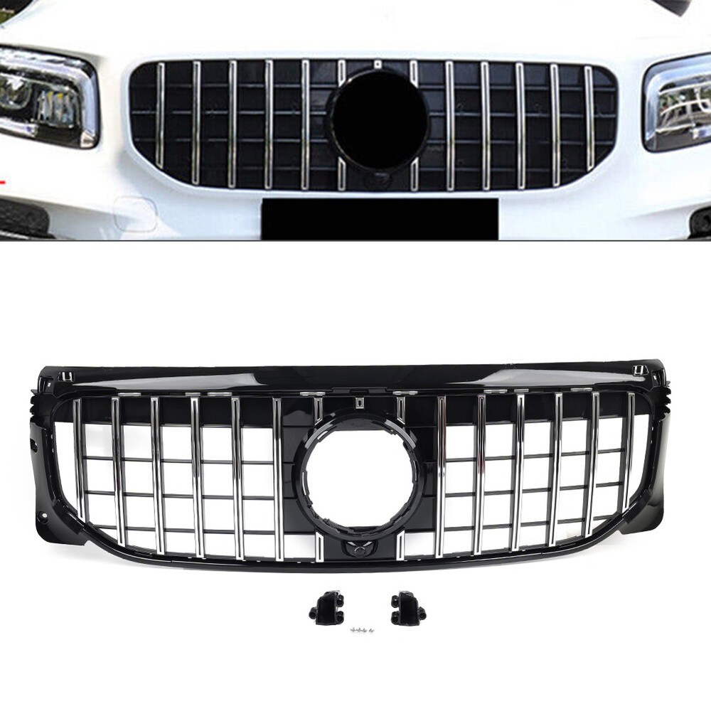 GTR Style Front Bumper Hood Grille For Mercedes GLB W247 X247 GLB250 2019-2022 US Version