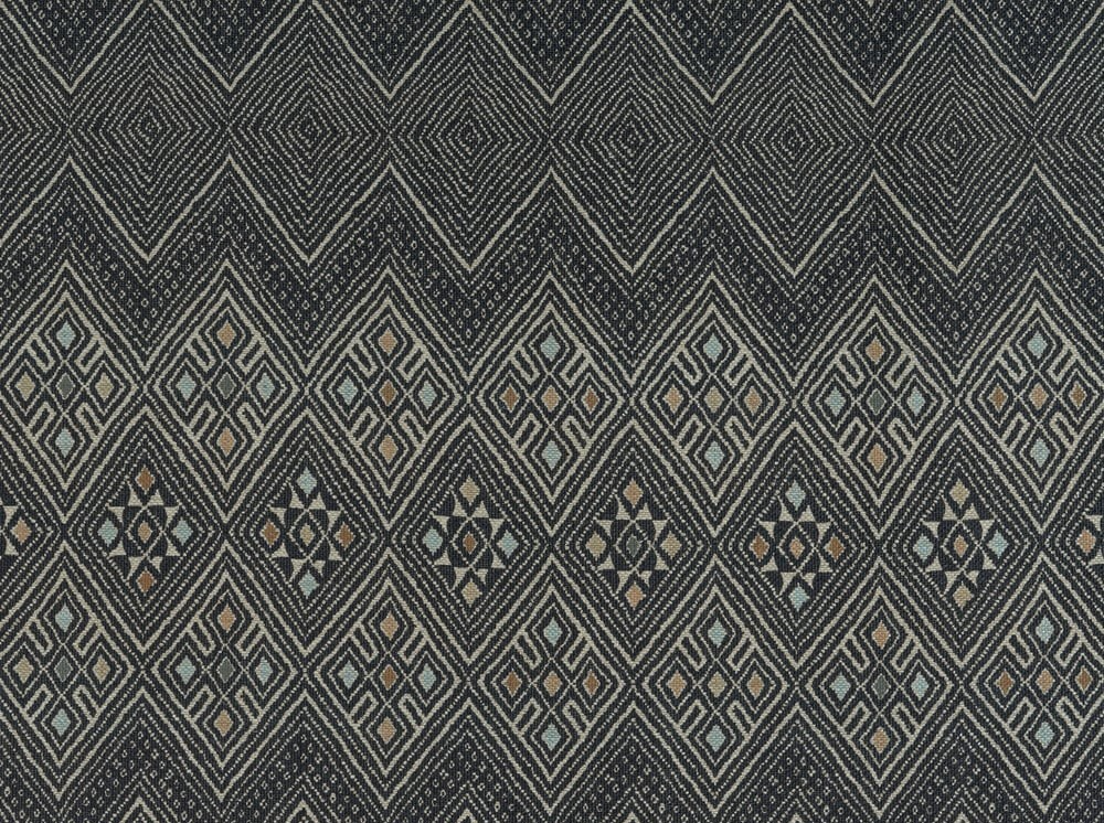 THIBAUT ANNA FRENCH CURTAIN FABRIC High Plains 3.2 METRES BLACK 100% LINEN