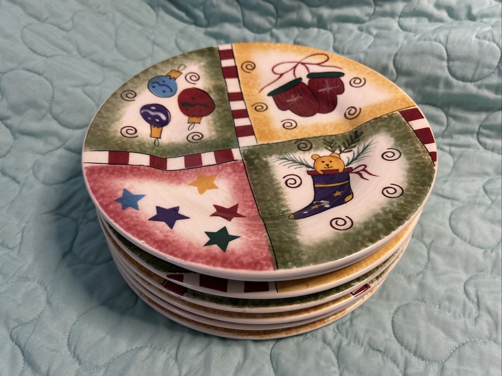 Set of 7 Pfaltzgraff Christmas Holiday Magic 8