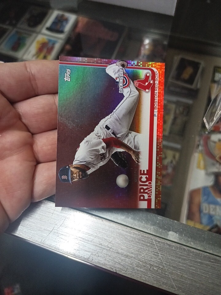 2019 TOPPS OPENING DAY SP David Price RED FOIL PARALLEL Mega Box Red Sox-image