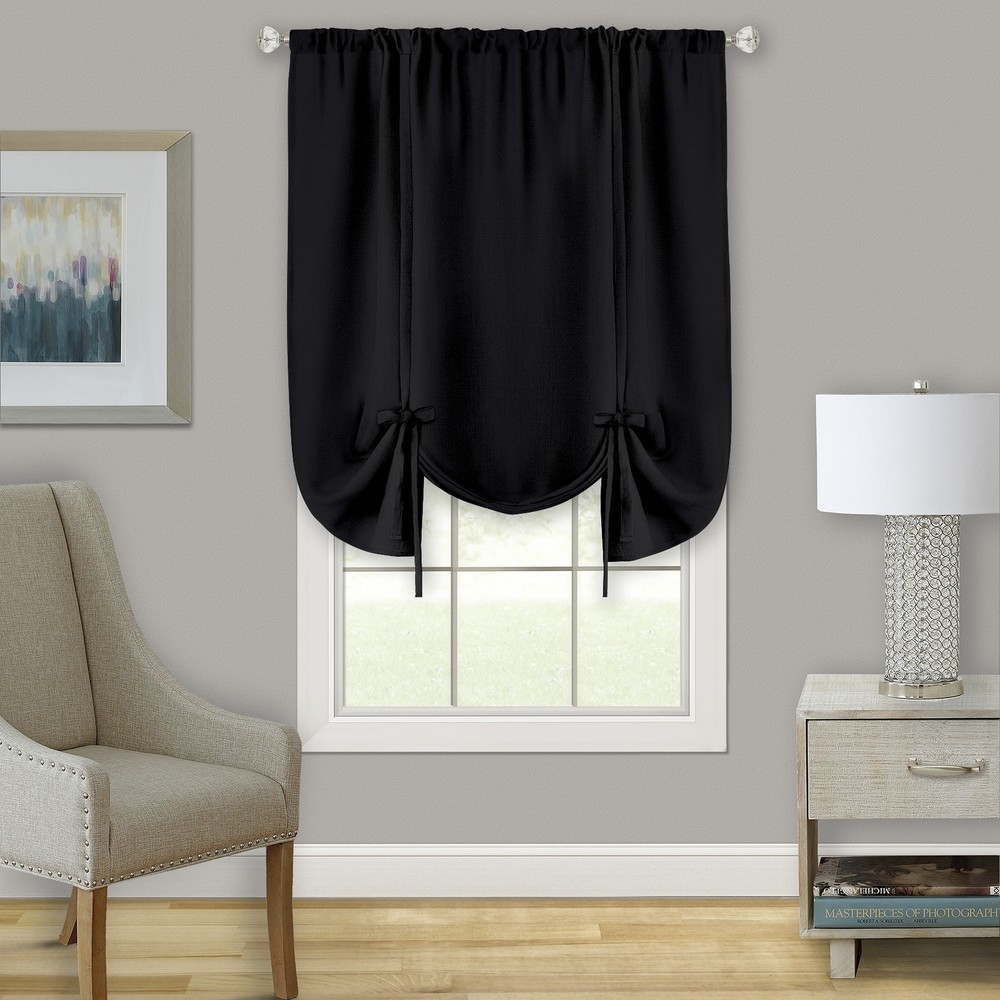 Darcy Window Curtain Tie Up Shade - 58x63