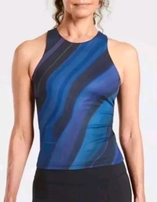 Athleta Lightning Print Conscious Support Racerback Sports Tank Top! S Excellent