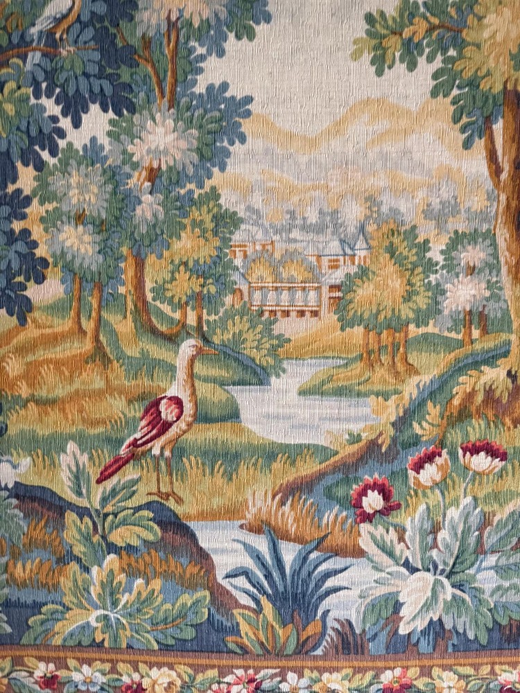 6.5x4.6 feet Large French Verdure Tapestry Robert Four Chantilly Garden Landsca