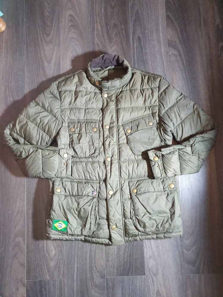 Barbour Steve Mcqueen JEFFRIES Baffle Jacket Olive Size M BNWOT