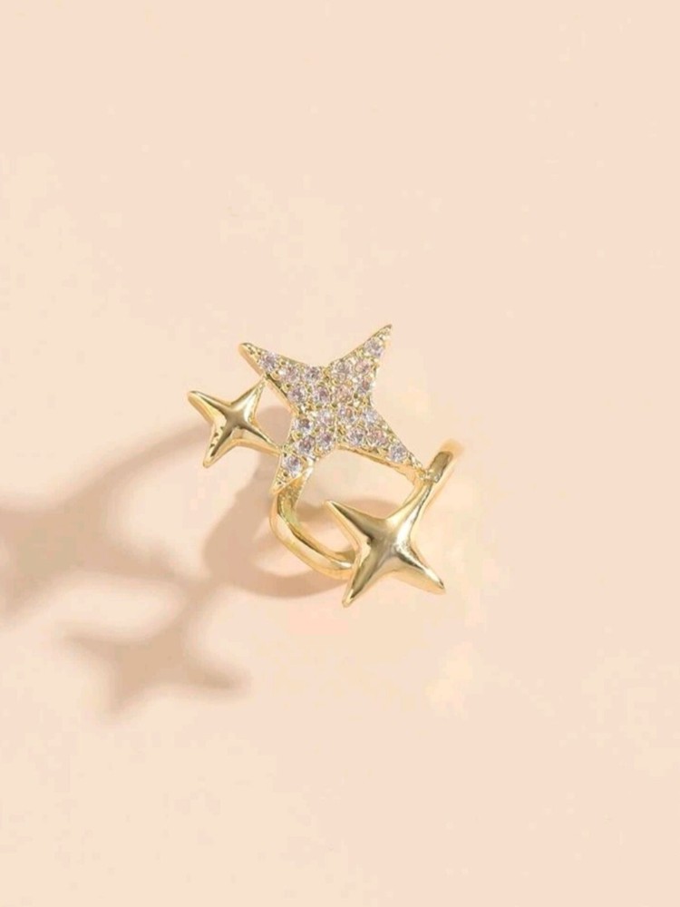 14k Gold Minimalist Ear Cuff Elegant Birthday Gift for Women