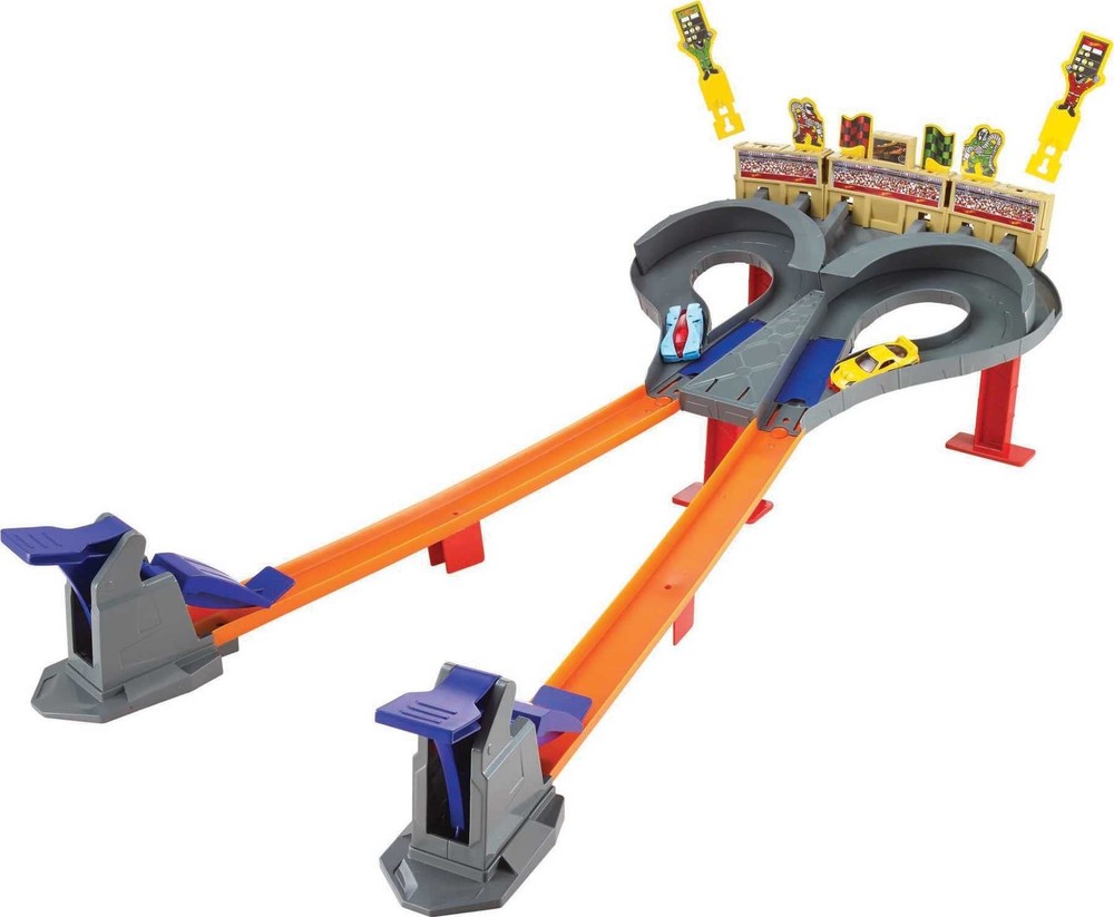 Toy Car Track Set Super Speed Blastway Playset, Dual-Track Racing for 1 or 2 ...