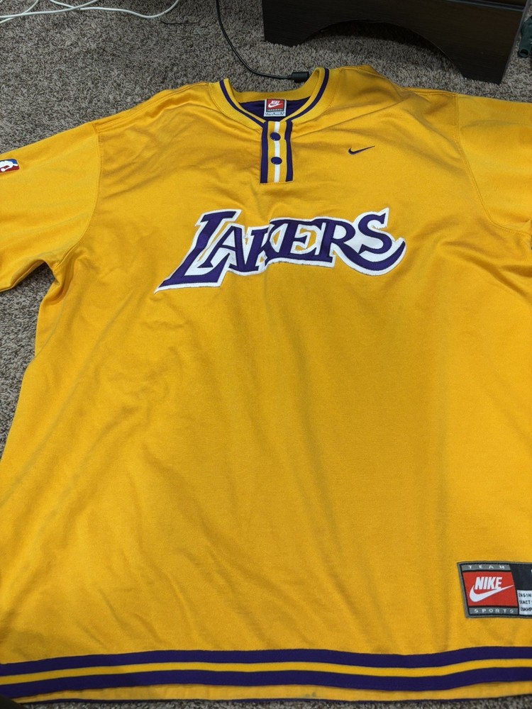 Vintage Nike Large Los Angeles Lakers Warm Up Shooting Shirt NBA