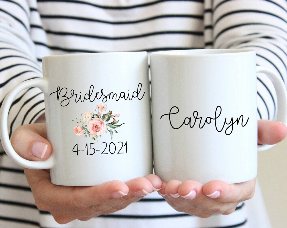 Bridesmaid Personalized Coffee Mug Wedding Gift For Bridesmaid Wedding Mug