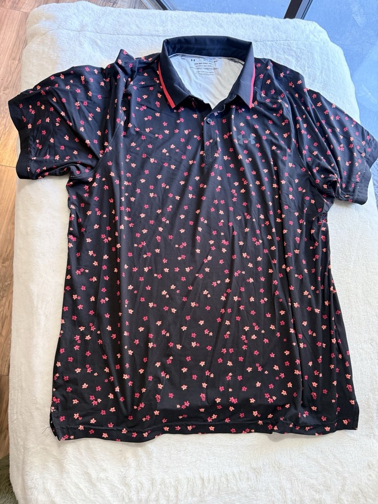 Under Armour Iso-Chill Floral Men's Golf Polo XL