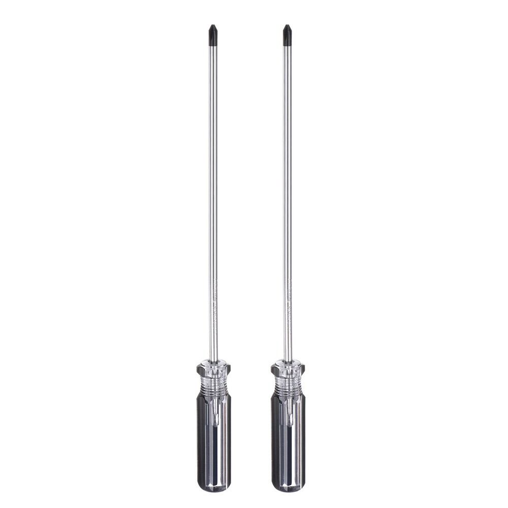 2pcs Magnetic Phillips Screwdriver 5x200mm Rod PH2 Cross Head Screw Driver Black