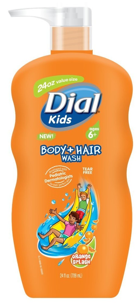 Body + Hair Wash, Orange Splash, 24 Ounce