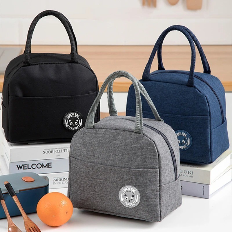 Insulated Lunch Bag | Bento Meal Pack with Aluminum Foil Ice Pack for Students