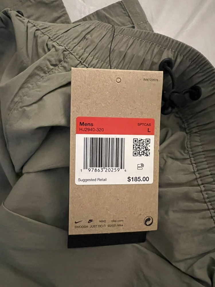 Nike Sportswear Tech Pack Woven Cargo Track Pants HJ2940 Men's sz L New $185