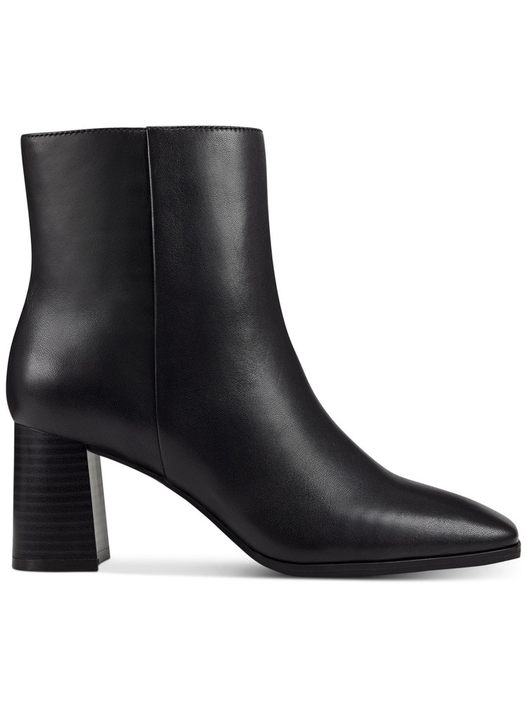 INC Womens Black Arch Support Dasha Square Toe Block Heel Zip-Up Booties 10 M