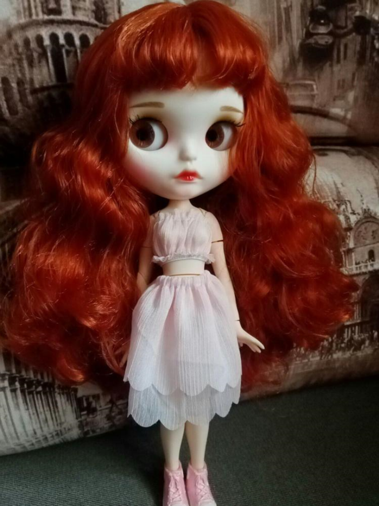Custom Blythe Doll with Jointed Body and Color-Changing Eyes