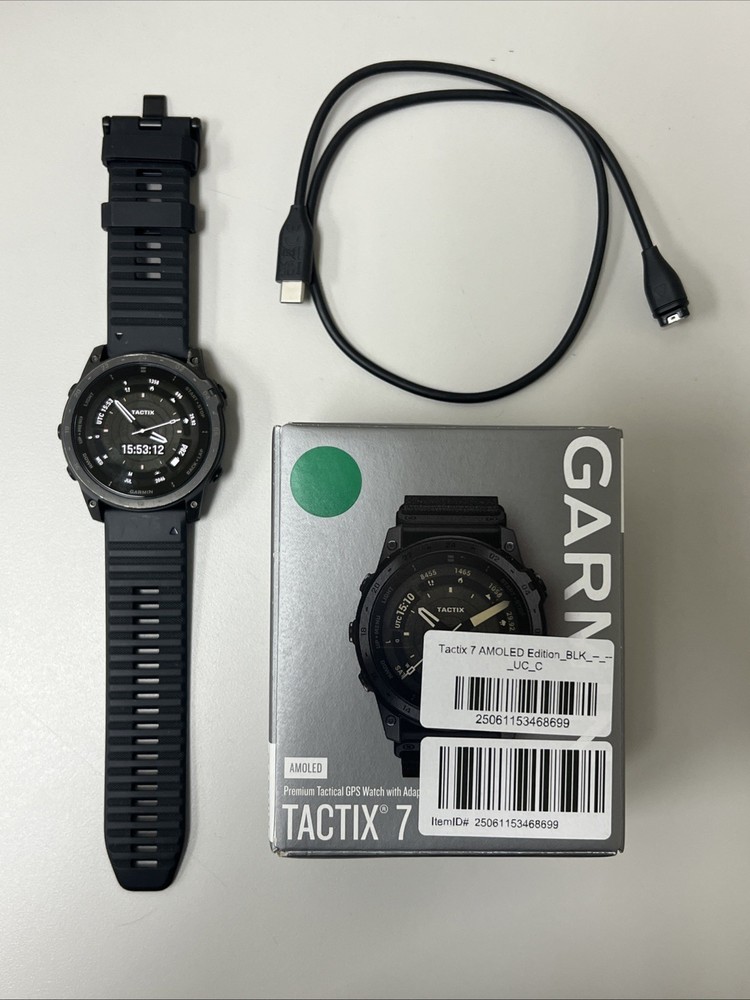 Garmin Tactix 7 AMOLED Smartwatch in Black - Pre-Owned