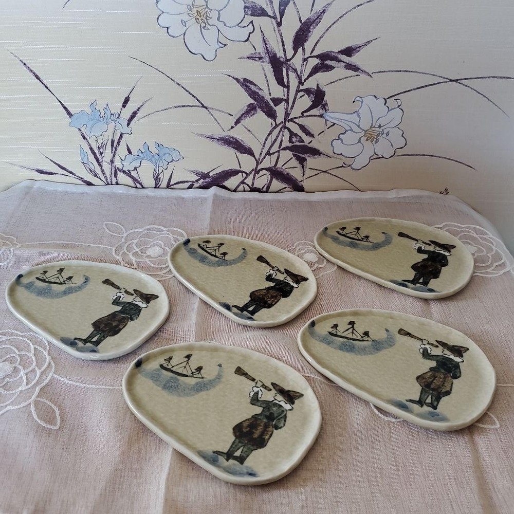 Arita Yaki Saga Plate 16cm Retro Design Kitchenware Collectible