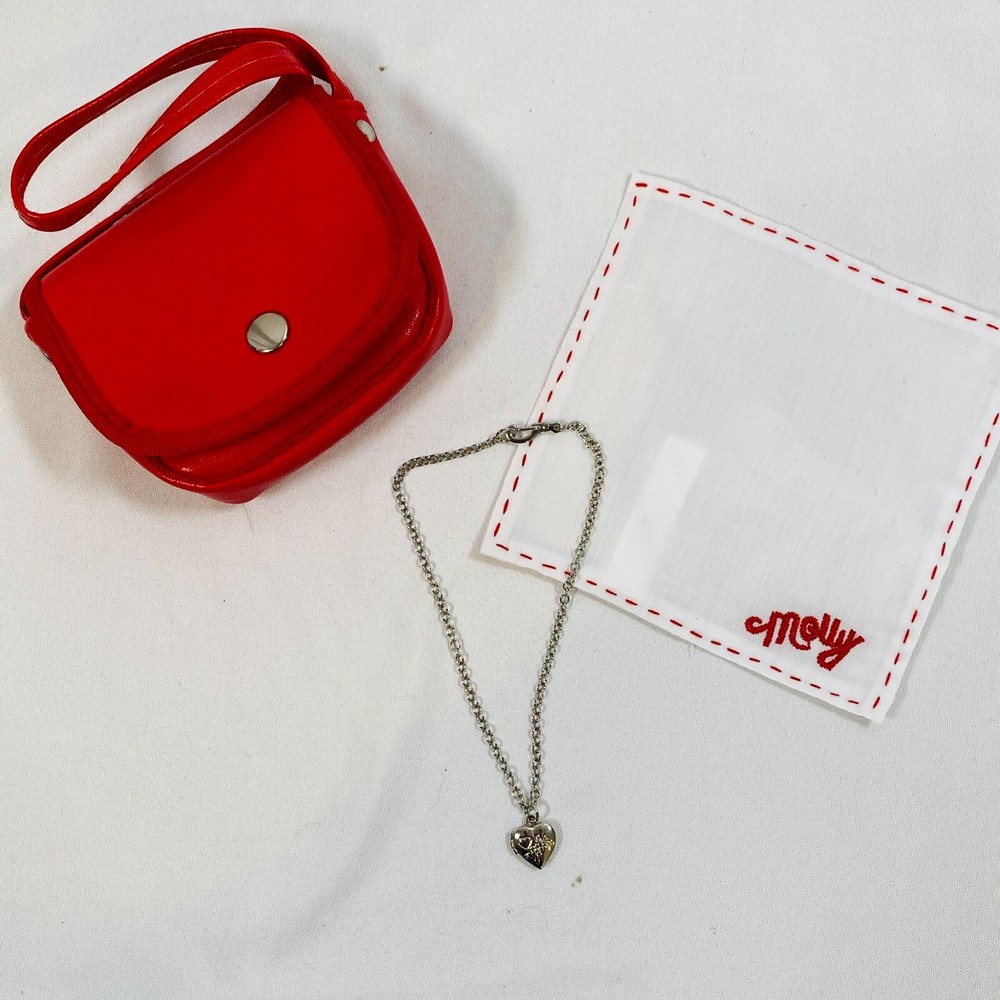 18-inch American Girl Doll Molly Accessories Set with Necklace Purse Handkerchief