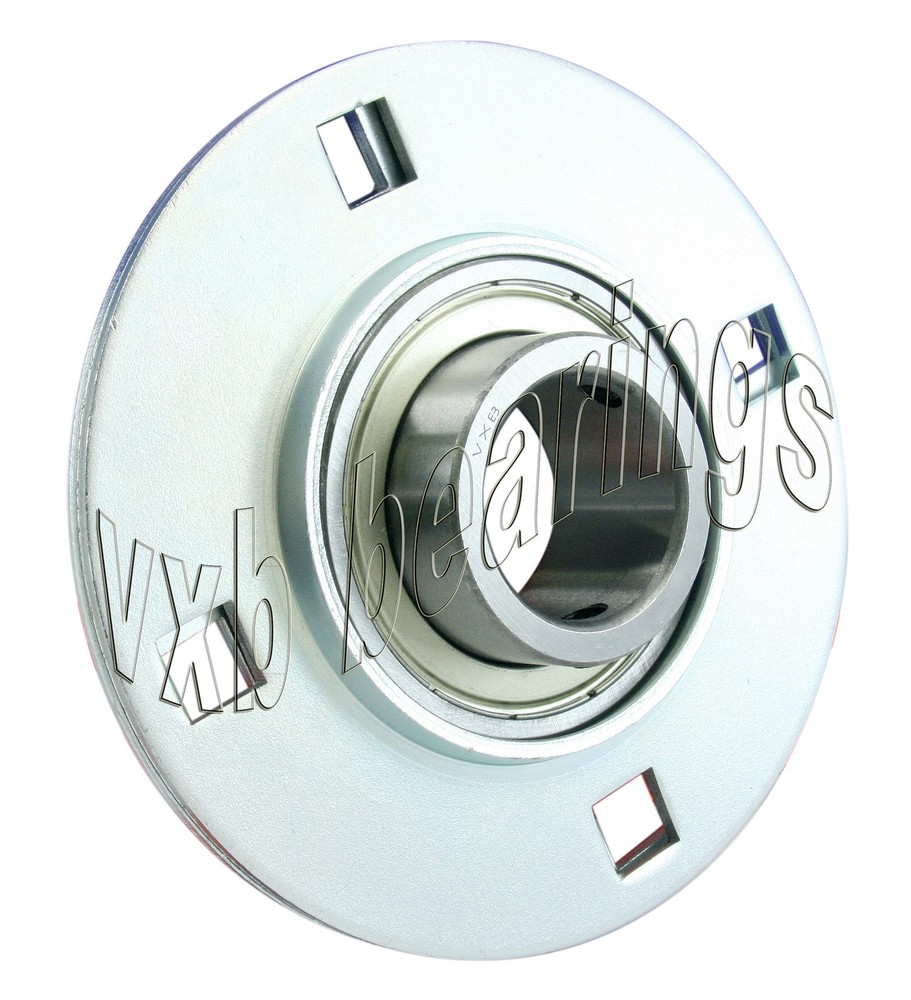 FHSPFZ205-25mmG Flange Pressed Steel 3 Bolt 25mm Ball Bearings Rolling