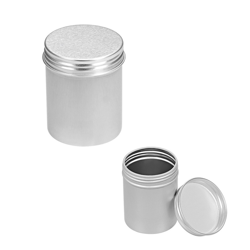 4.4 oz Round Aluminum Cans Tin Can Screw Top Metal Lid Containers 130ml, 1pcs