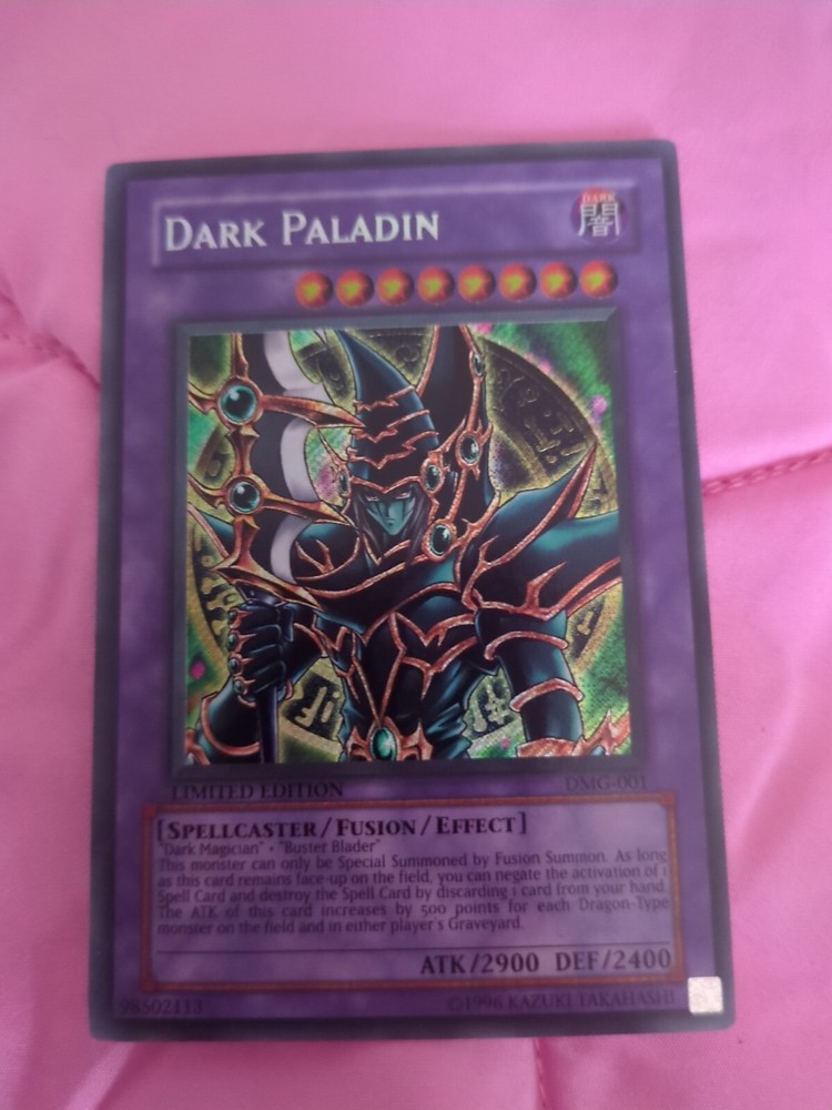 Yugioh Dark Paladin DMG-001 Secret Rare Limited Ed MP Game Promo