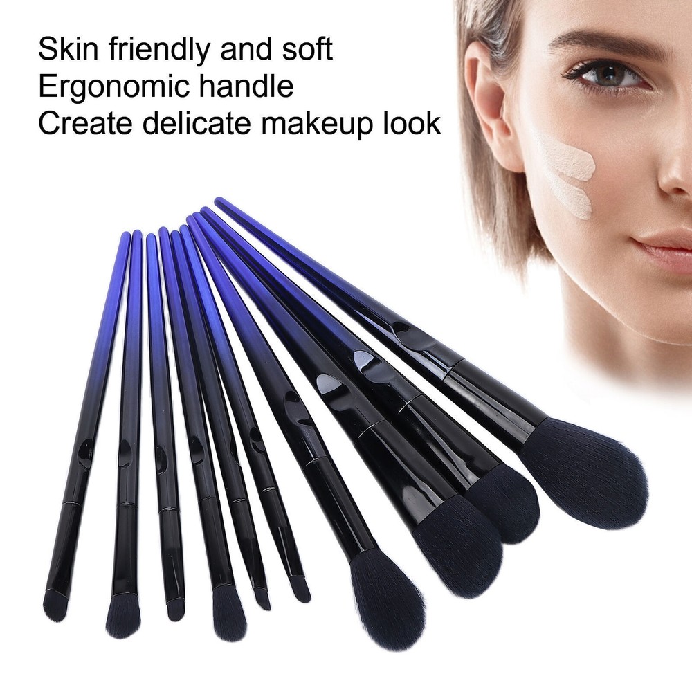10pcs Soft Hair Eyeshadow Blush Brush Set for Professional Makeup
