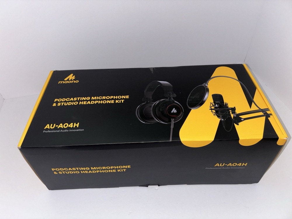 Maono AU-A04H Podcasting Microphone Kit, Professional Audio Innovation