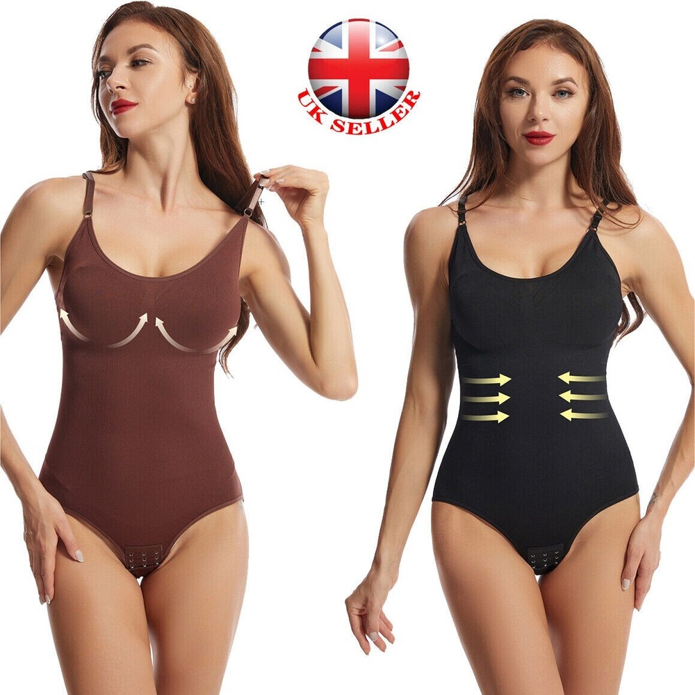 Women's Seamless Tummy Control Shapewear Slimming Bodysuit UK