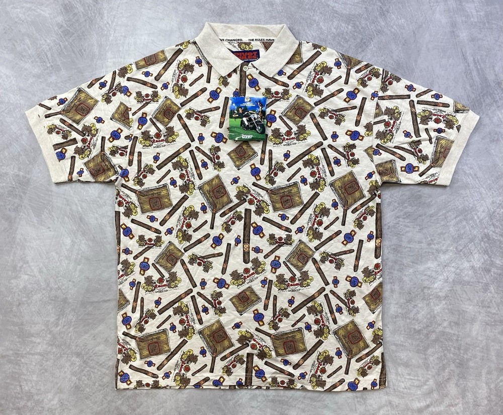 Vintage 90s Golf Polo Pivot Rules Polo Shirt Size XL NWT