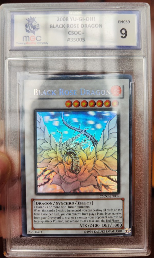 Black Rose Dragon CSOC-EN039 ghost Rare 9 Graded