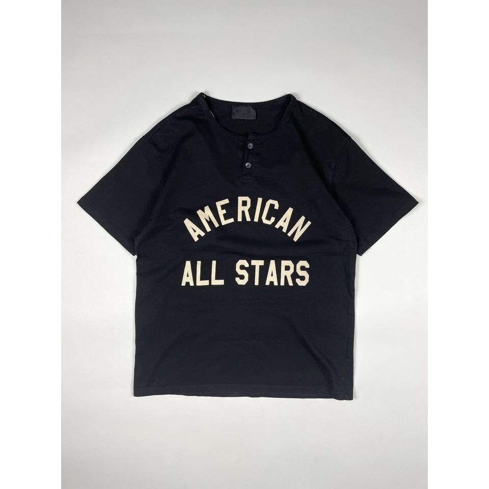 Fear of God All Star Henley T-Shirt Relaxed Fit Premium Cotton