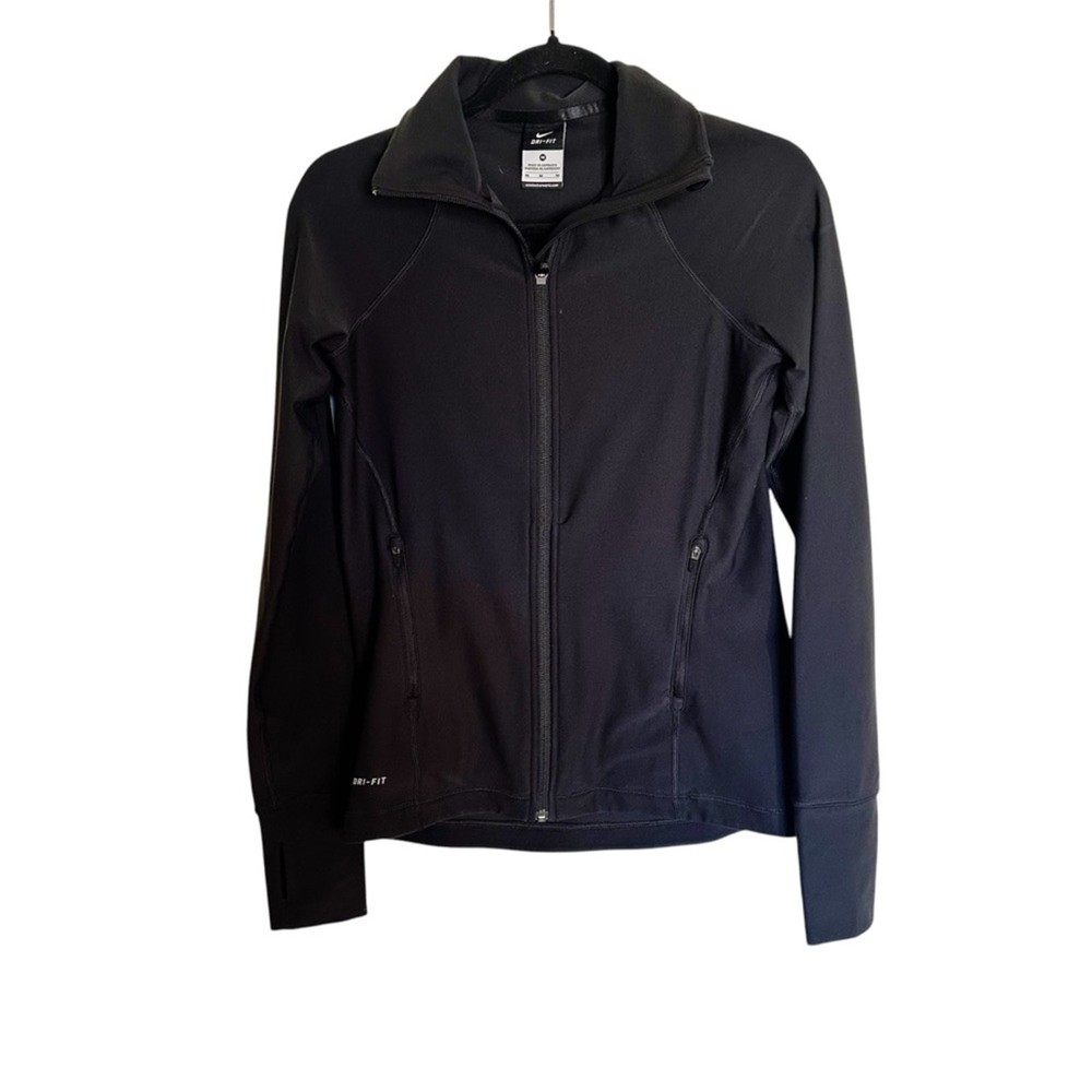 Nike Dri-FIT Fitted Stretch Active Yoga Running Jacket Full Zip Size Medium