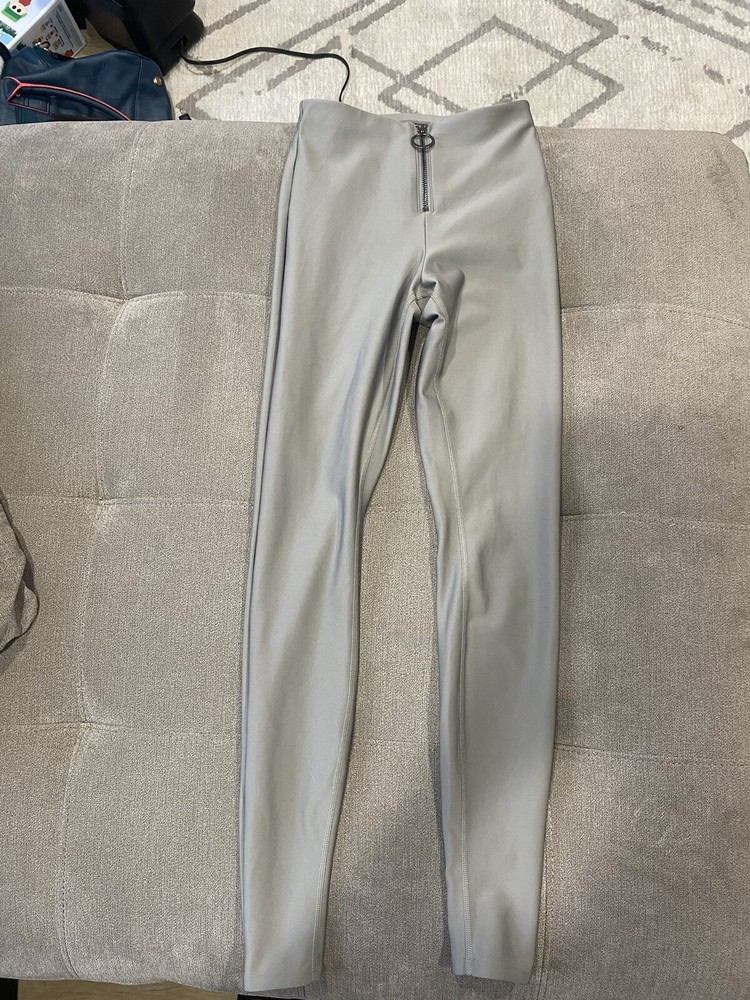 ALO YOGA Women's High Waist FAST Zip Up AIRLIFT Legging Cherry Red Sz XXS