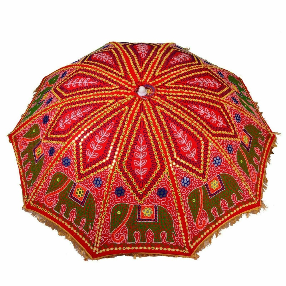 Traditional Indian Theme Wedding Decorative Large Umbrella Lawn Garden Parasols
