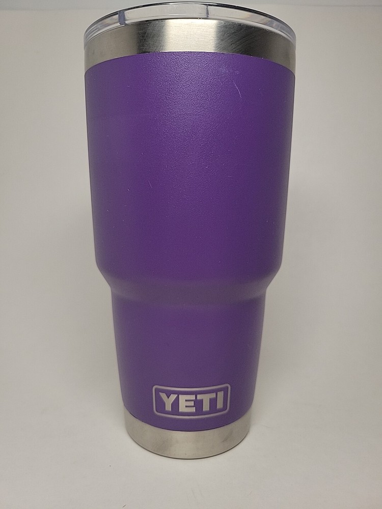 AUTHENTIC YETI RAMBLER 30 OZ TUMBLER WITH MAGSLIDER PEAK PURPLE