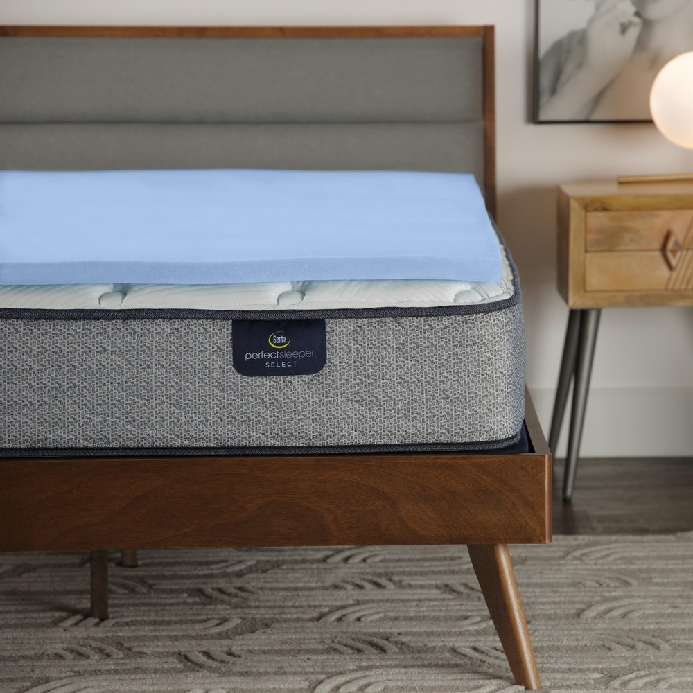 Comfort Cool Memory Foam Mattress Topper, 1.5 Inch, Twin