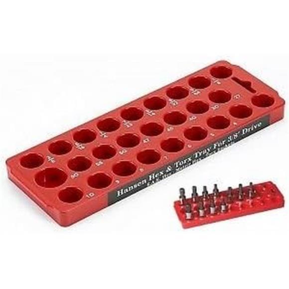 Hansen Hex Torx Socket Bit Holder Organizer Tray HSN-50000