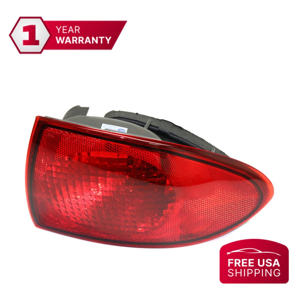 Clear & Red Lens Halogen Tail Light Passenger Side Outer for 00-02 Chevrolet